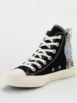 Image of Converse Chuck Taylor All Star Hi-Tops - Black/Red