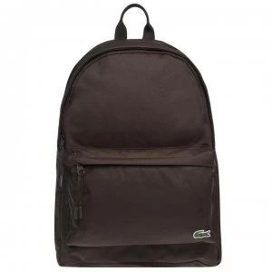 Image of Lacoste Lacoste Logo Backpack - Dk Brown B44