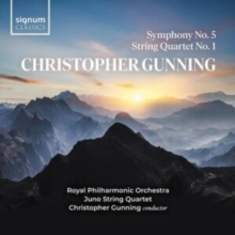 Image of Christopher Gunning: Symphony No. 5/String Quartet No. 1 CD / Album