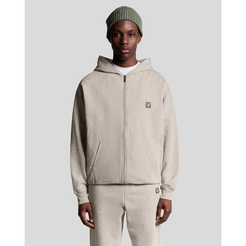 Image of Lyle and Scott Loungewear Zip Through Hoodie Beige male XS