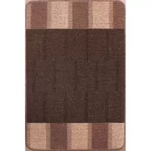 Image of Lord Of Rugs - Multi Mat Washable Blocks Doormat Non Slip Rug Natural 57 x 180cm (110''x510'')