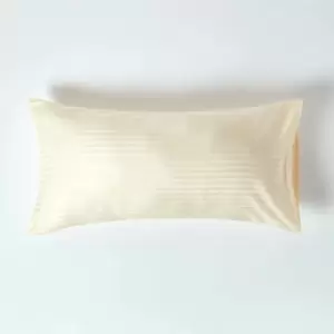 Image of Pastel Yellow Egyptian Cotton Ultrasoft Housewife Pillowcase 330 Thread Count, King Size - Pastel Yellow - Pastel Yellow - Homescapes