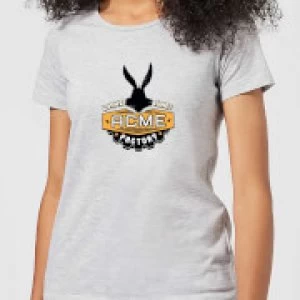 Image of Looney Tunes ACME Logo Womens T-Shirt - Grey - S
