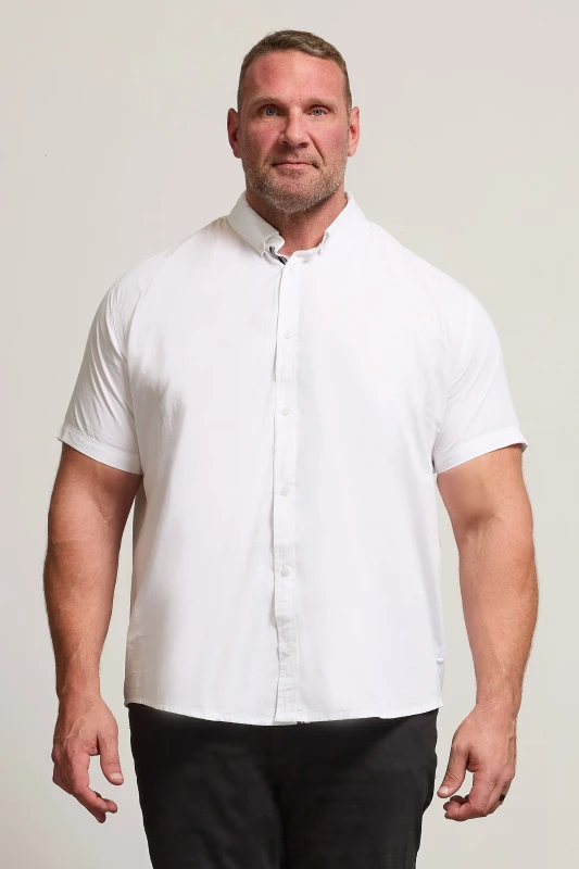 Image of BadRhino BadRhino Men Poplin Shirt in White Size: 4X-Large White 4XL Male 5063110894919