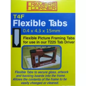 Image of Charnwood T4F Picture Framing Flexible Tab, Pack of 2500