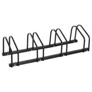Image of HOMCOM Bike Parking Rack, 95Lx33Wx27H cm, Steel-Black