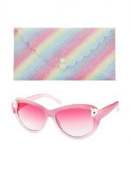 Image of Monsoon Girls Ombre Unicorn Sunglasses & Case Set - Multi