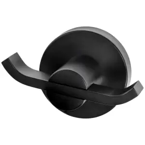 Image of Croydex Flexi Fix Metra Robe Hook - Black