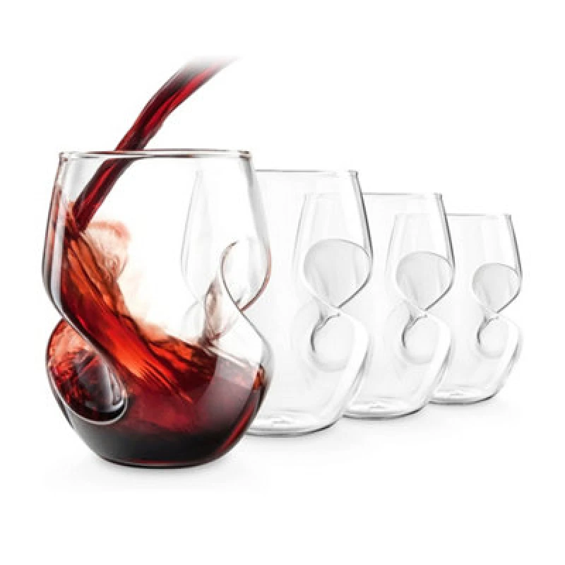 Image of Final Touch Conundrum Red Wine Glasses 473ml Set of 4 Clear Clear unisex