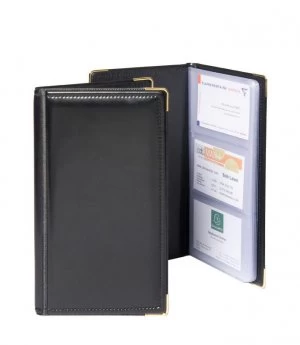 Image of Goldline Business Card Holder Black