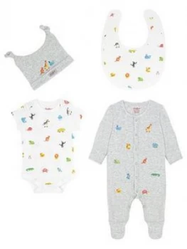 Image of Cath Kidston Unisex Animals Sleepsuit Gift Set - Ivory