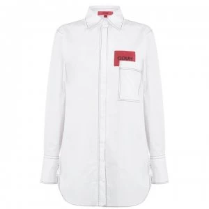 Image of Hugo Boss Erseli Long Sleeve Shirt White Size L Men