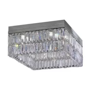 Image of Kolarz PRISMA - Designer Crystal Ceiling Light Polished Chrome, 8x G9