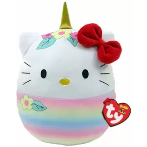 Image of TY Hello Kitty (Flowers) Squish-a-Boo 10"