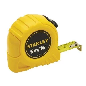 Image of Stanley Tools Pocket Tape 5m/16ft (Width 19mm)