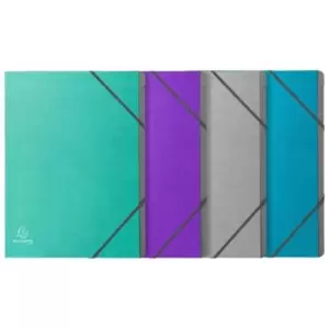 Image of Teksto Multifile A4 12 Compartments Assorted Colours (Pack 8) 56650E