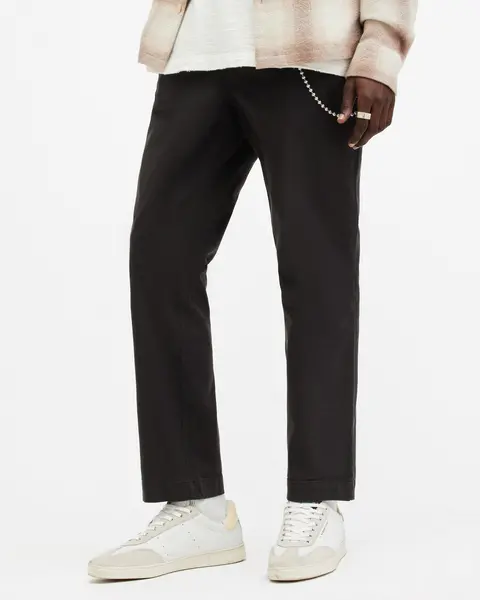 Image of AllSaints Rhode Cropped Slim Fit Trousers
