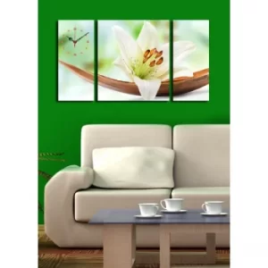 Image of 3P204045CS-3 Multicolor Decorative Canvas Wall Clock (3 Pieces)