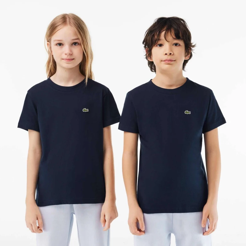 Image of Lacoste Boys' Regular Fit Basic T-Shirt Navy 09 male 14 Years