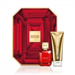 Image of Michael Kors Sexy Ruby Gift Set 50ml Eau de Parfum + 100ml Body Lotion