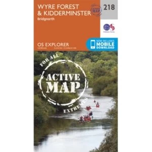 Image of Kidderminster and Wyre Forest by Ordnance Survey (Sheet map, folded, 2015)