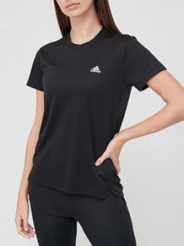 Image of Adidas 3 Stripe T-Shirt - Black