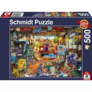 Image of Garage Car Boot Sale Jigsaw Puzzle - 500 Pieces