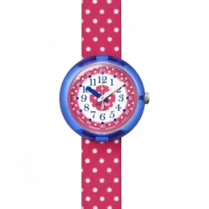 Image of Childrens Flik Flak Pink Crumble Watch