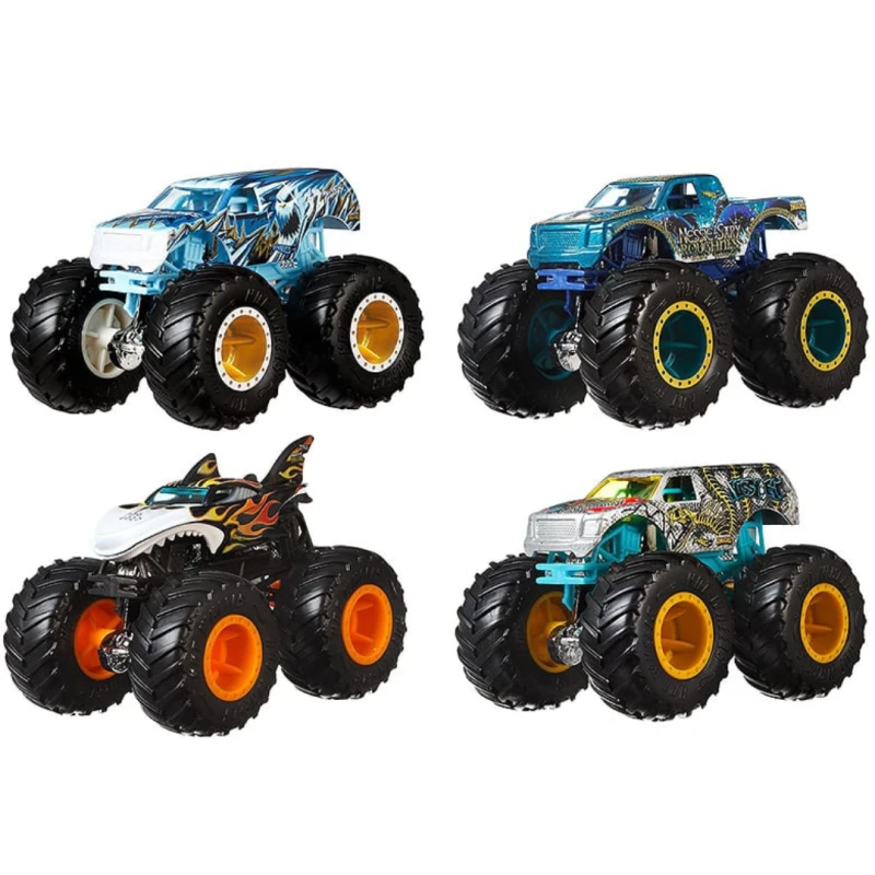 Image of Hot Wheels Monster Trucks Mythical Maulers Set of 4 Vehicles