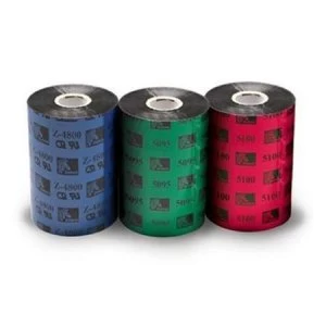 Image of Zebra 04800BK04045 Original Resin Printer Ribbon 4800 (40mm x 450m)