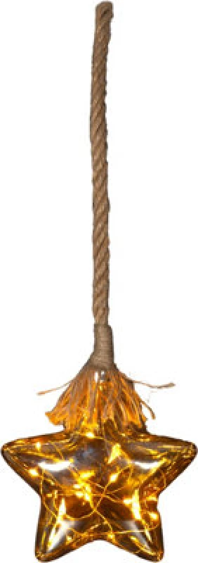 Image of Xmas Haus LED Glass Star Light Festive Decoration Gold