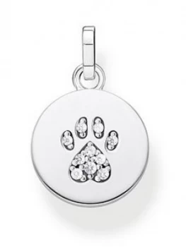Image of Thomas Sabo Sterling Silver Cat Paw Pendant Necklace