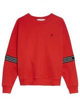 Image of Calvin Klein Jeans Girls Logo Tape Sweat