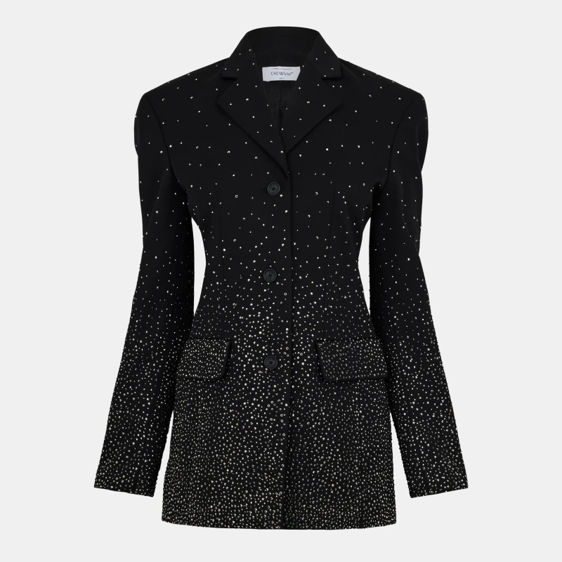 Image of Off White Womens Suit Jacket Black female 4 (3XS)