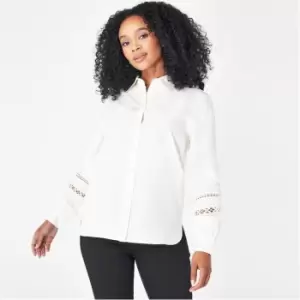 Image of Biba Puff Sleeve Shirt - White