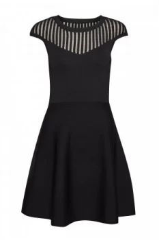 Image of French Connection Rose Crepe Knit Dress Black