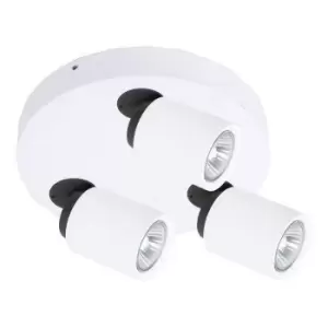 Image of Italux Lighting - Italux Lucien - Modern Spotlights White 3 Light with White Shade, GU10