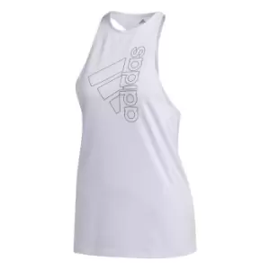 Image of adidas Womens Tech Badge Of Sport Tank Top - Purple