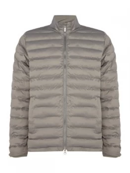 Image of Mens Barbour Baffle quilted jacket Grey