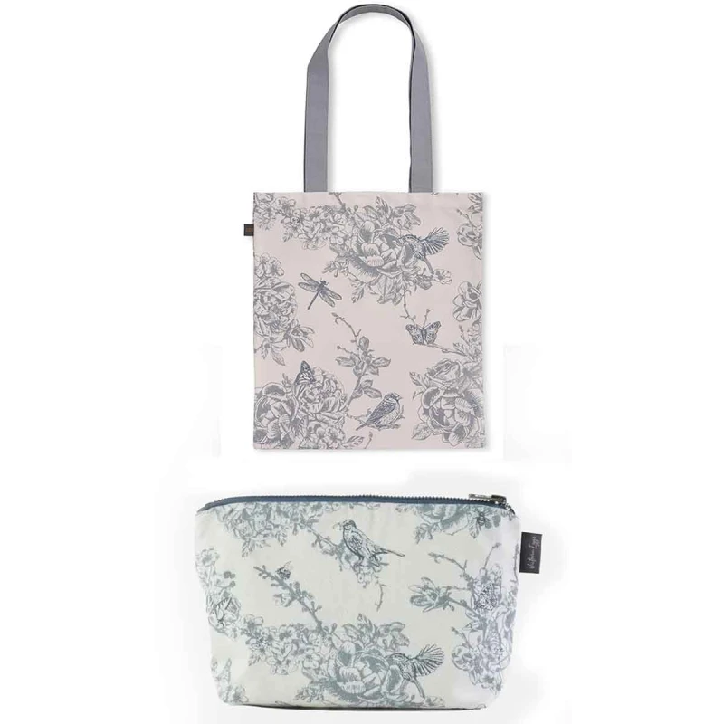 Image of VICTORIA EggS Wildlife in Spring Canvas Bag & Cosemtics Bag Multi unisex