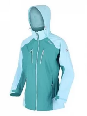 Image of Regatta Calderdale Iv Waterproof Jacket, Turquoise, Size 10, Women