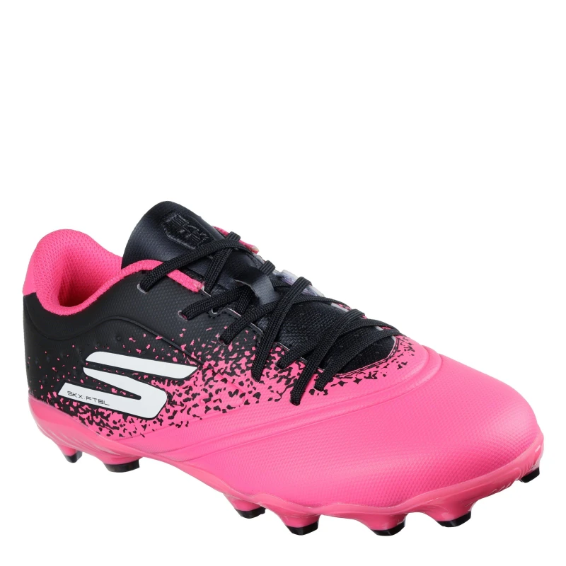 Image of Skechers Razor Juniors Firm Ground Football Boots Pink/Black male 5 (38)