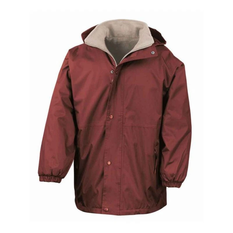 Image of Result Result Men StormDri 4000 Reversible Waterproof Jacket in Burgundy Size: Small Burgundy S Male 5063470693818
