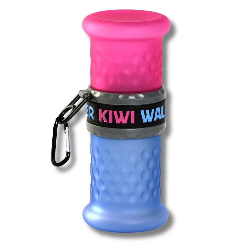 Image of Kiwi Walker Travel Bottle 2In1 - Pink/Blue Multi WKLH0 Unisex