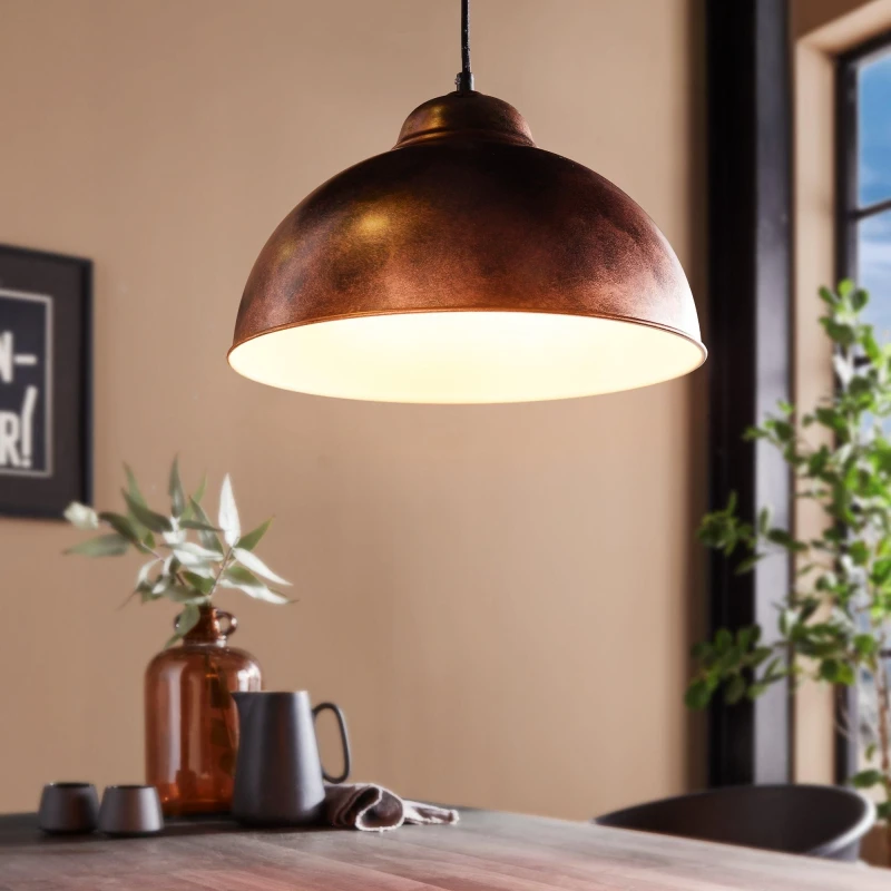 Image of EGLO EGLO Truro Steel Pendant Light - Antique Brass