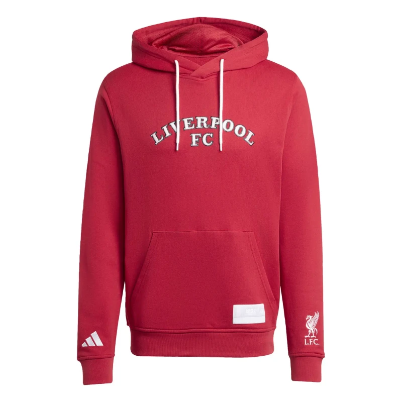 Image of Adidas Liverpool FC Hoodie US 2025/26 Rouge Male S