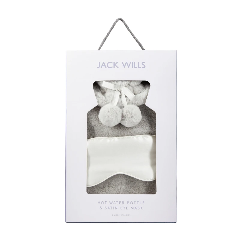 Image of Jack Wills Hot Water Bottle & Eye Mask Set - Pink Pink One Size