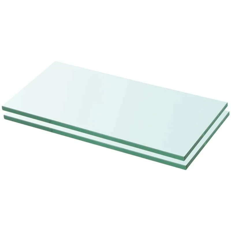 Image of VIDAXL Shelves 2 pcs Panel Glass Clear 20x30cm Vidaxl 3051546