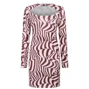 Image of I Saw It First Cut Out Mini Dress - Brown