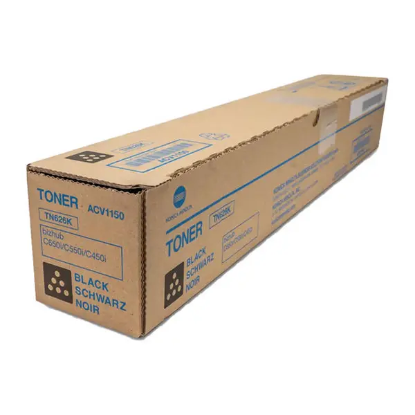Image of Original Konica Minolta TN626K Black Toner Cartridge (ACV1150)